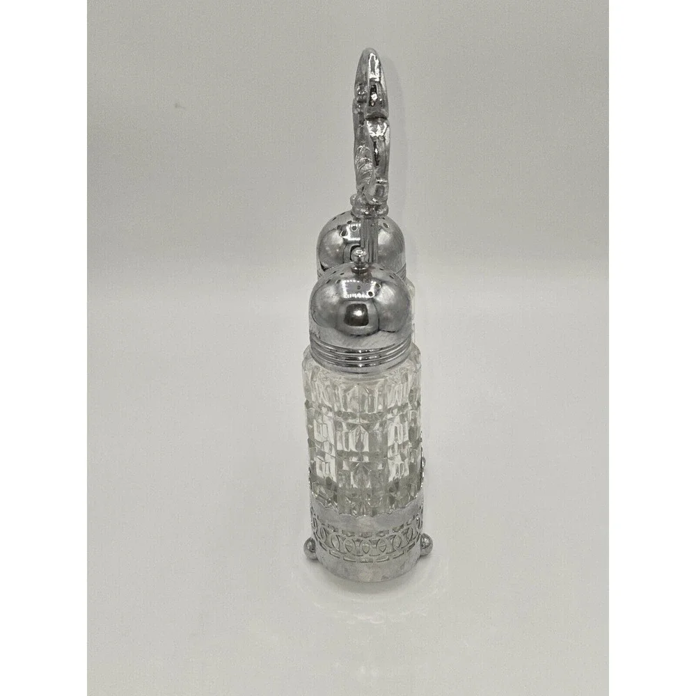 Vintage‎ Chromium Plate Salt & Pepper Shaker Set England